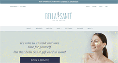 Desktop Screenshot of bellasante.com
