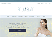 Tablet Screenshot of bellasante.com